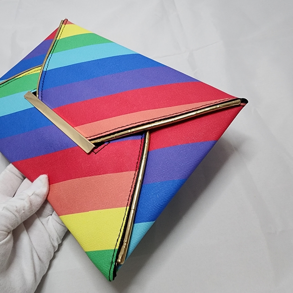 Rainbow Envelope Clutch - Picture 3 of 5